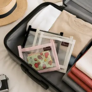 Porta calcinha 3 em 1 p/ bolsa de viagem 18 x 17 cm